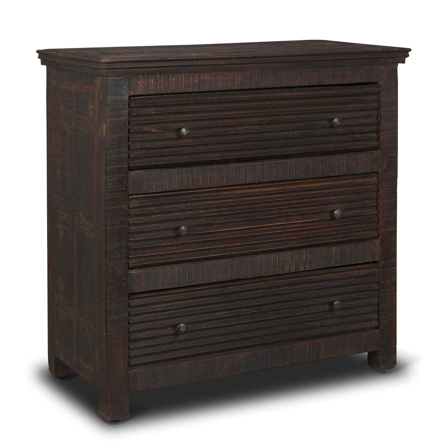 Rhett Three Drawers Wood Chest