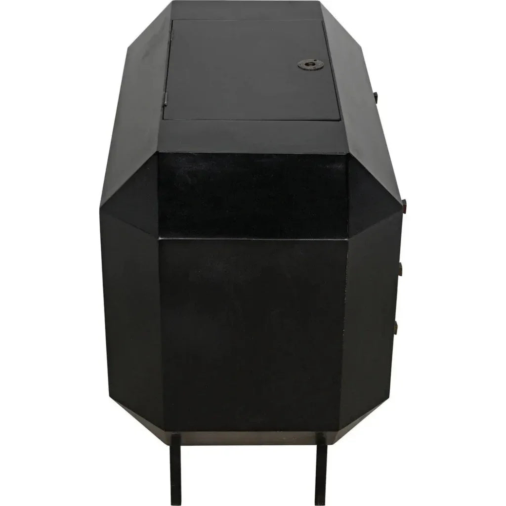 Rhiana Wood Black Dresser - LOOMLAN - Noir - Dressers