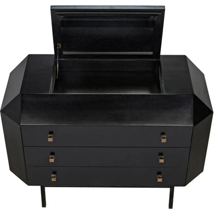 Rhiana Wood Black Dresser - LOOMLAN - Noir - Dressers
