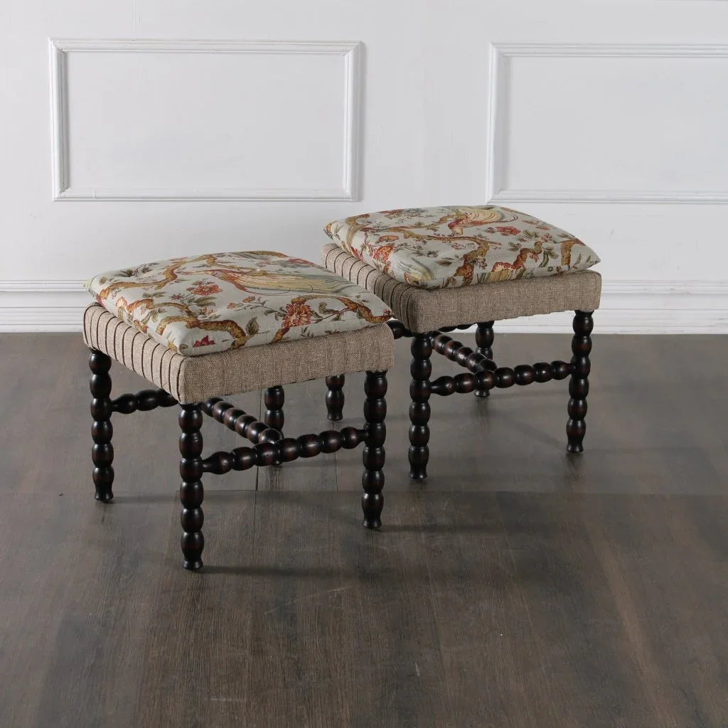 Rhodes Fabric Comfort Ottoman - LOOMLAN - Peninsula Home - Ottomans