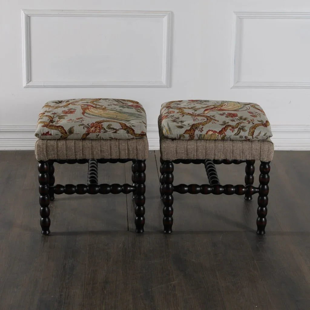 Rhodes Fabric Comfort Ottoman - LOOMLAN - Peninsula Home - Ottomans