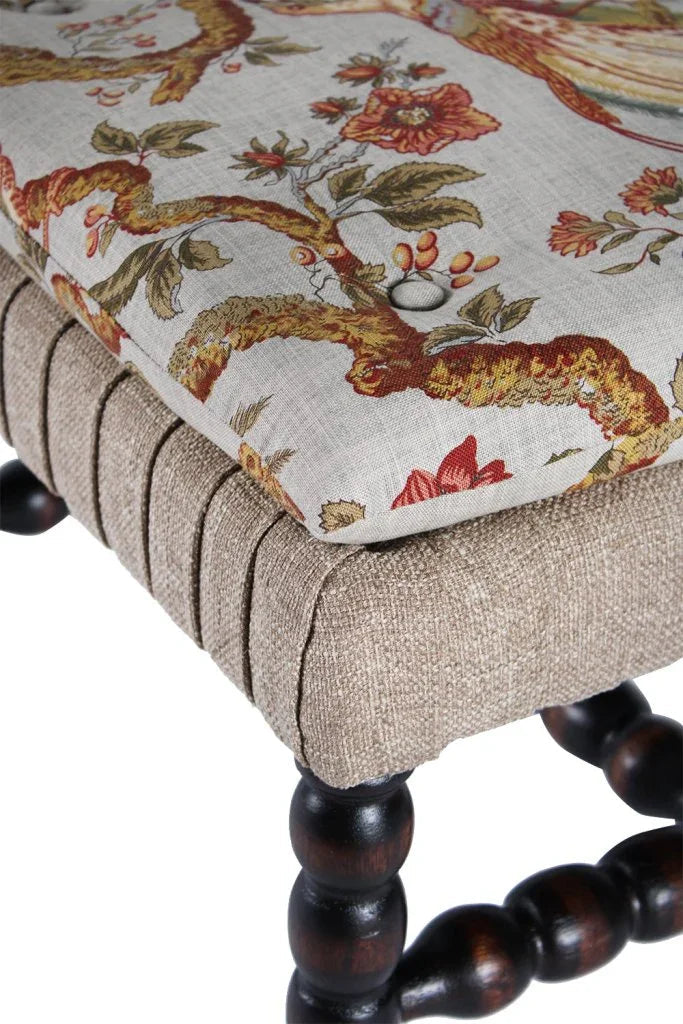 Rhodes Fabric Comfort Ottoman - LOOMLAN - Peninsula Home - Ottomans