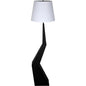 Rhombus Floor Lamp with Shade, Black Metal-Floor Lamps-Noir-LOOMLAN