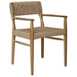 Rhona Natural Wooden Patio Dining Chair-Outdoor Dining Chairs-Artesia-Natural-LOOMLAN