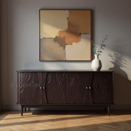 Rhovira Four Doors Wood Sideboard