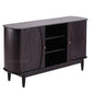 Rhovira Wooden Dark Brown TV Stand