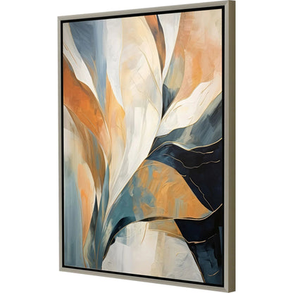 Rhythms of Flow Blue Canvas Art