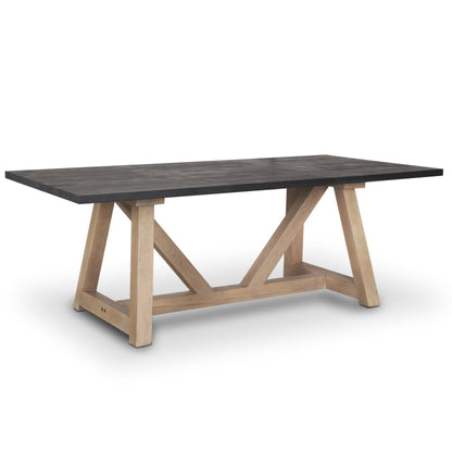 Rialto Wooden Rectangular Dining Table-Dining Tables-Mercana-LOOMLAN