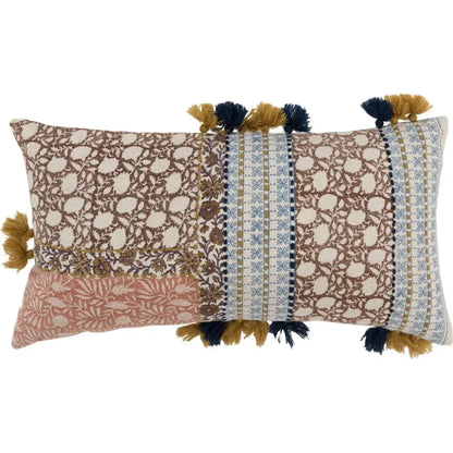 Rian Brown Lumbar Pillow With Insert - LOOMLAN - LOOMLAN - Throw Pillows