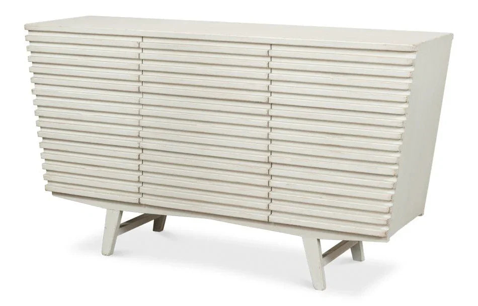 Ribbed Nine Drawer Wood Chest - LOOMLAN - Sarreid - Chests