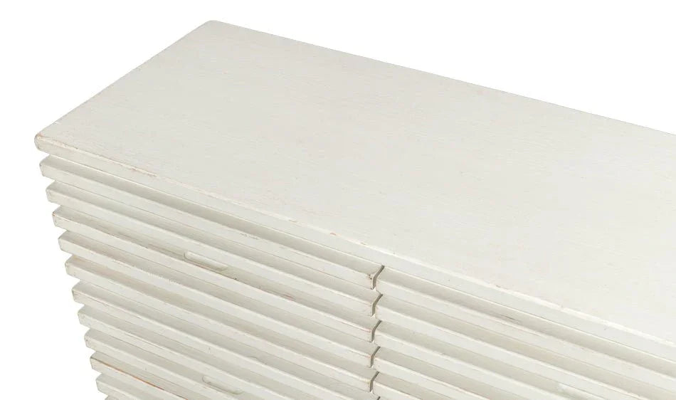 Ribbed Nine Drawer Wood Chest - LOOMLAN - Sarreid - Chests