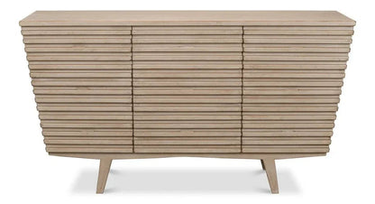 Ribbed Nine Drawer Wood Chest - LOOMLAN - Sarreid - Chests