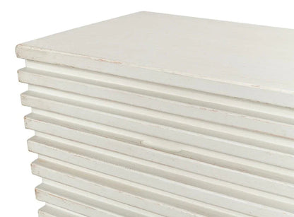 Ribbed Nine Drawer Wood Chest - LOOMLAN - Sarreid - Chests