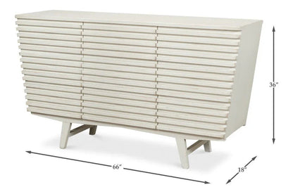 Ribbed Nine Drawer Wood Chest - LOOMLAN - Sarreid - Chests