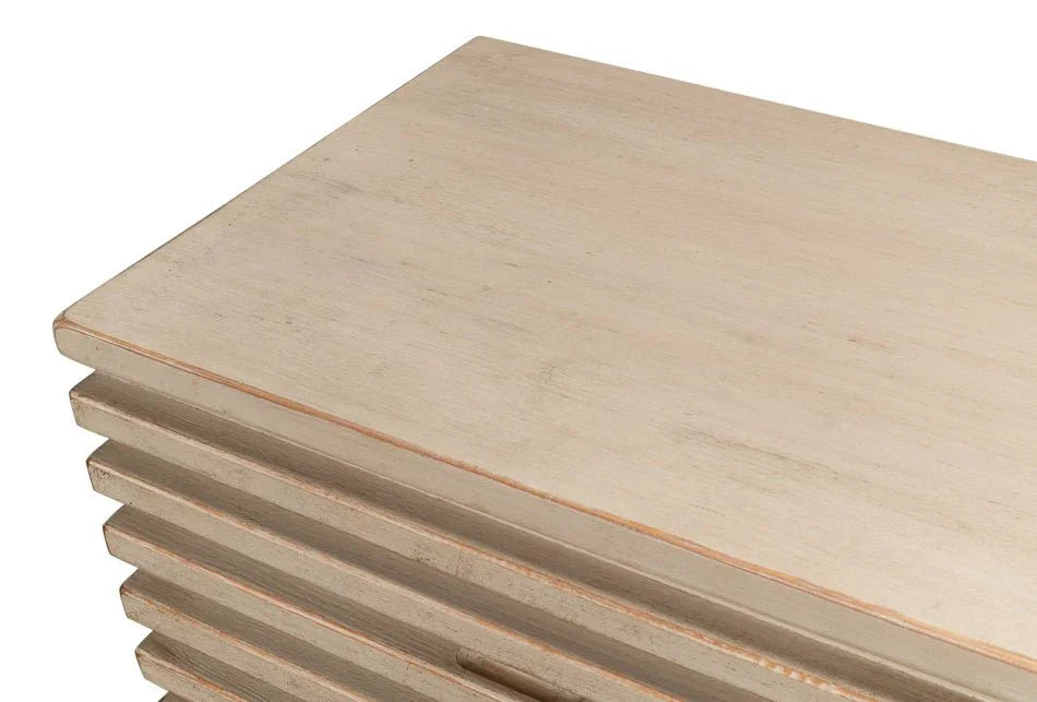 Ribbed Nine Drawer Wood Chest - LOOMLAN - Sarreid - Chests