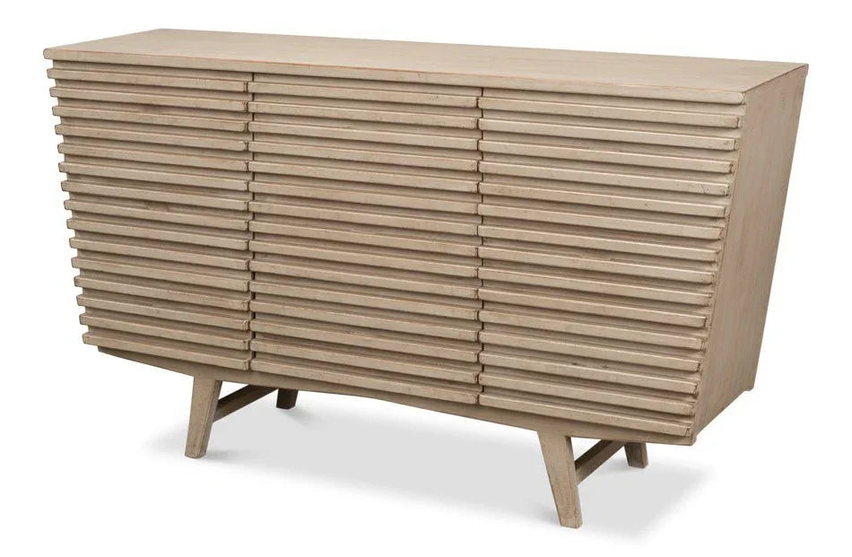 Ribbed Nine Drawer Wood Chest - LOOMLAN - Sarreid - Chests