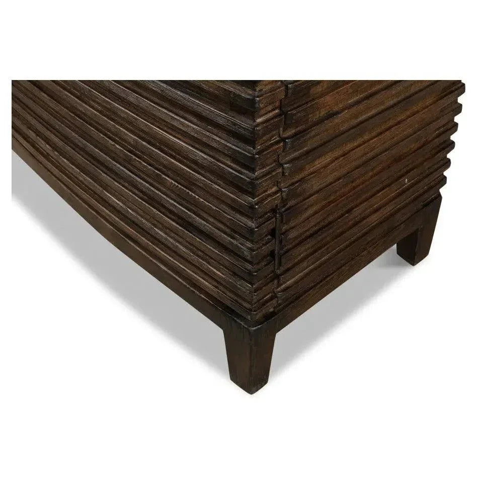 Ribbed Remington Small Sideboard - LOOMLAN - Sarreid - Sideboards