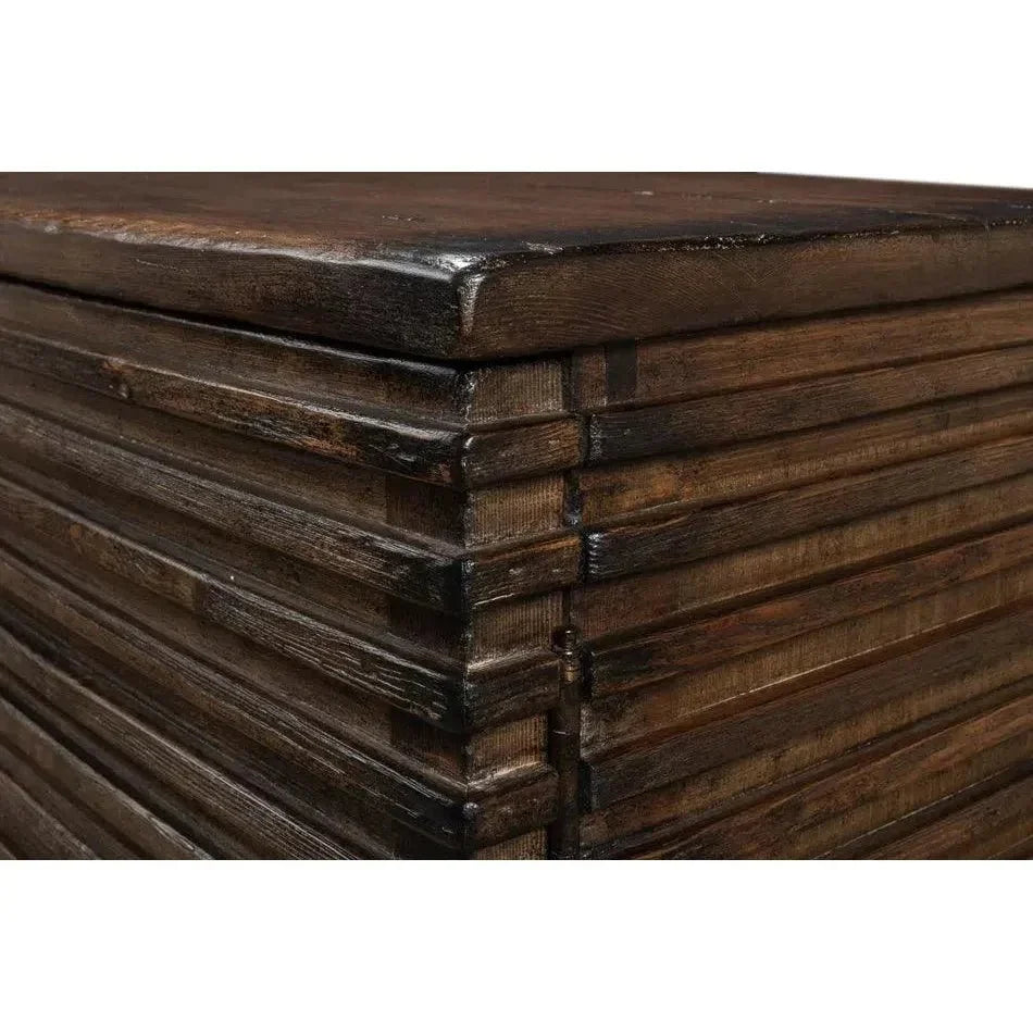 Ribbed Remington Small Sideboard - LOOMLAN - Sarreid - Sideboards