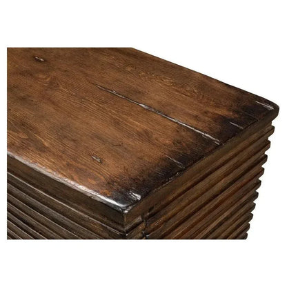 Ribbed Remington Small Sideboard - LOOMLAN - Sarreid - Sideboards