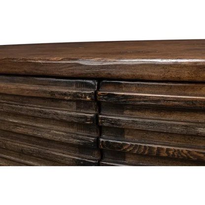 Ribbed Remington Small Sideboard - LOOMLAN - Sarreid - Sideboards