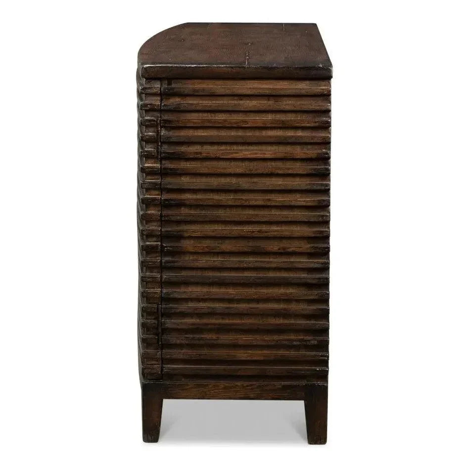 Ribbed Remington Small Sideboard - LOOMLAN - Sarreid - Sideboards