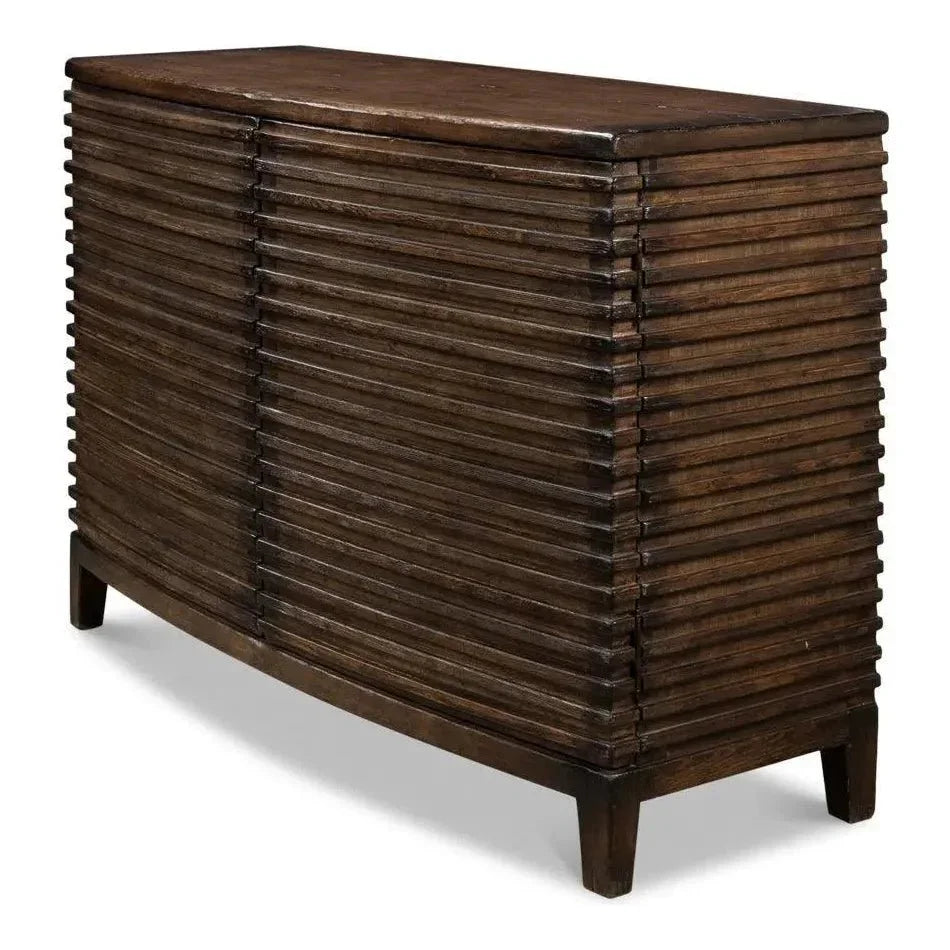 Ribbed Remington Small Sideboard - LOOMLAN - Sarreid - Sideboards