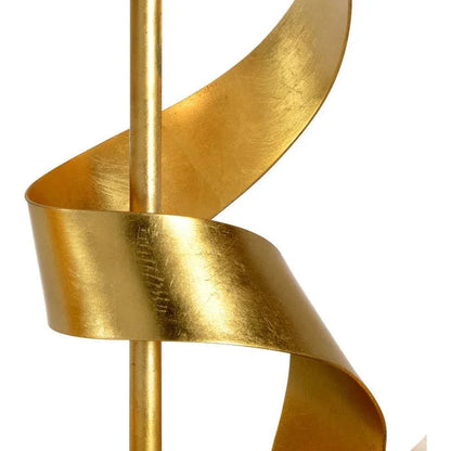 Ribbon Twirl Gold Spiral Design Table Lamp - LOOMLAN - Chelsea House - Table Lamps