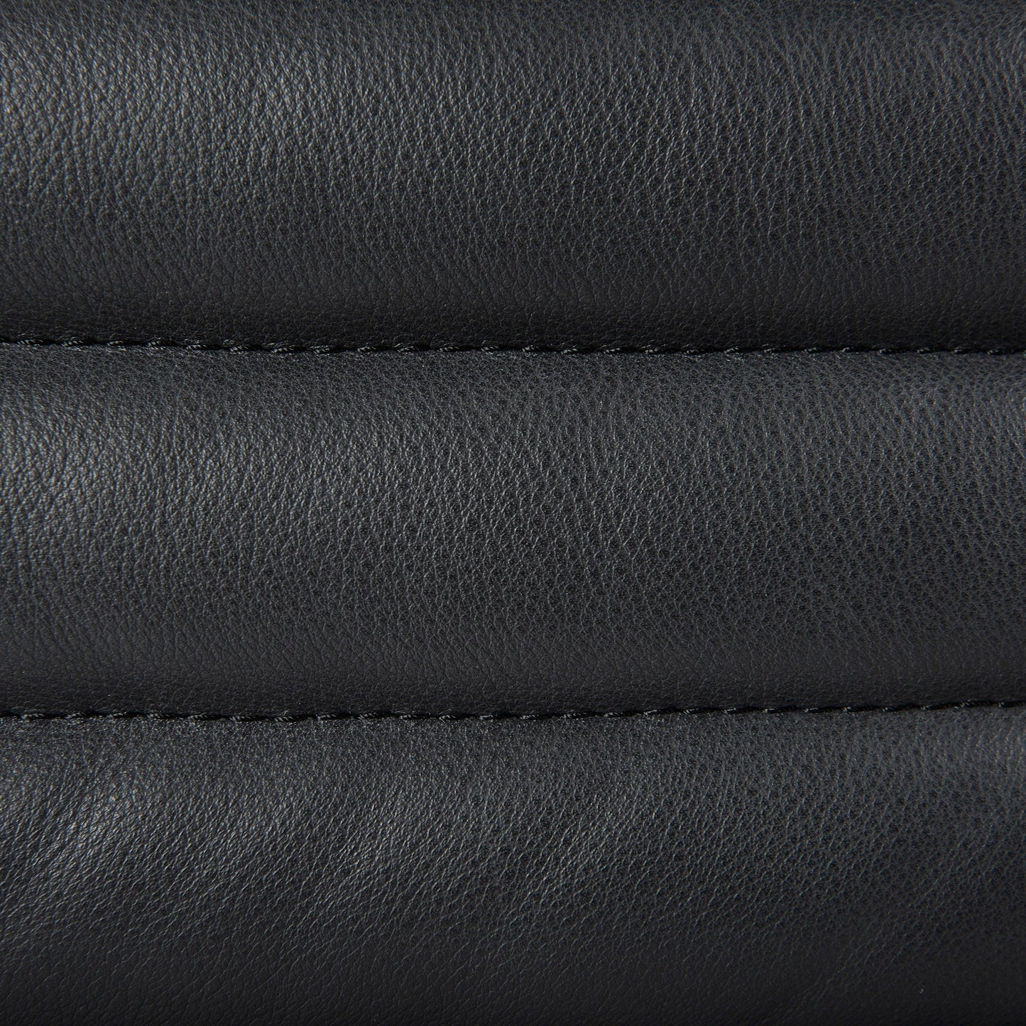 Ricciardo Black Leather Three Seater Sofa