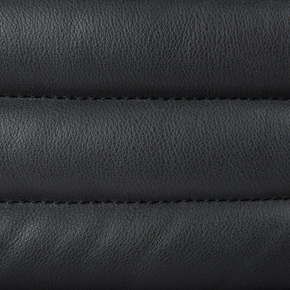 Ricciardo Black Leather Three Seater Sofa