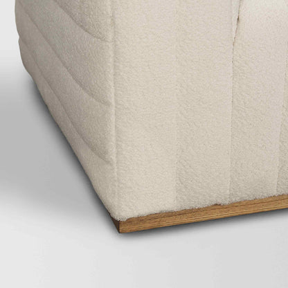 Ricciardo Cream Boucle Three Seater Sofa