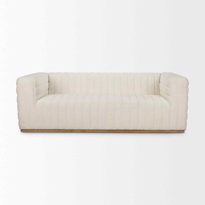 Ricciardo Cream Boucle Three Seater Sofa