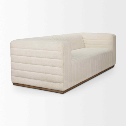 Ricciardo Cream Boucle Three Seater Sofa