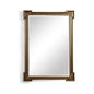 Richards Wood Framed Wall Mirror - Black/Gold - LOOMLAN - Chelsea House - Wall Mirrors