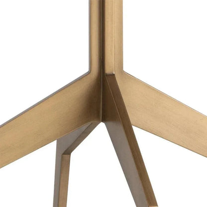 Richart Bistro Table - Marble Look Brass Legs-Dining Tables-SUNPAN-LOOMLAN