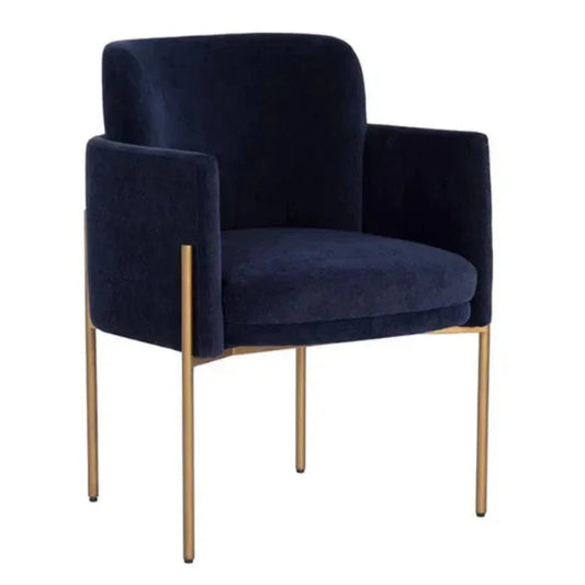 Richie Fabric Dining Armchair - LOOMLAN - SUNPAN - Dining Chairs