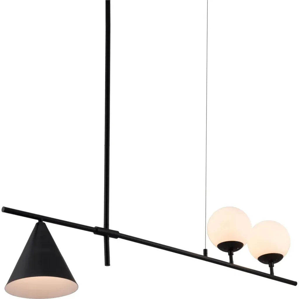Richiza Ceiling Lamp Black - LOOMLAN - Zuo Modern - Pendants