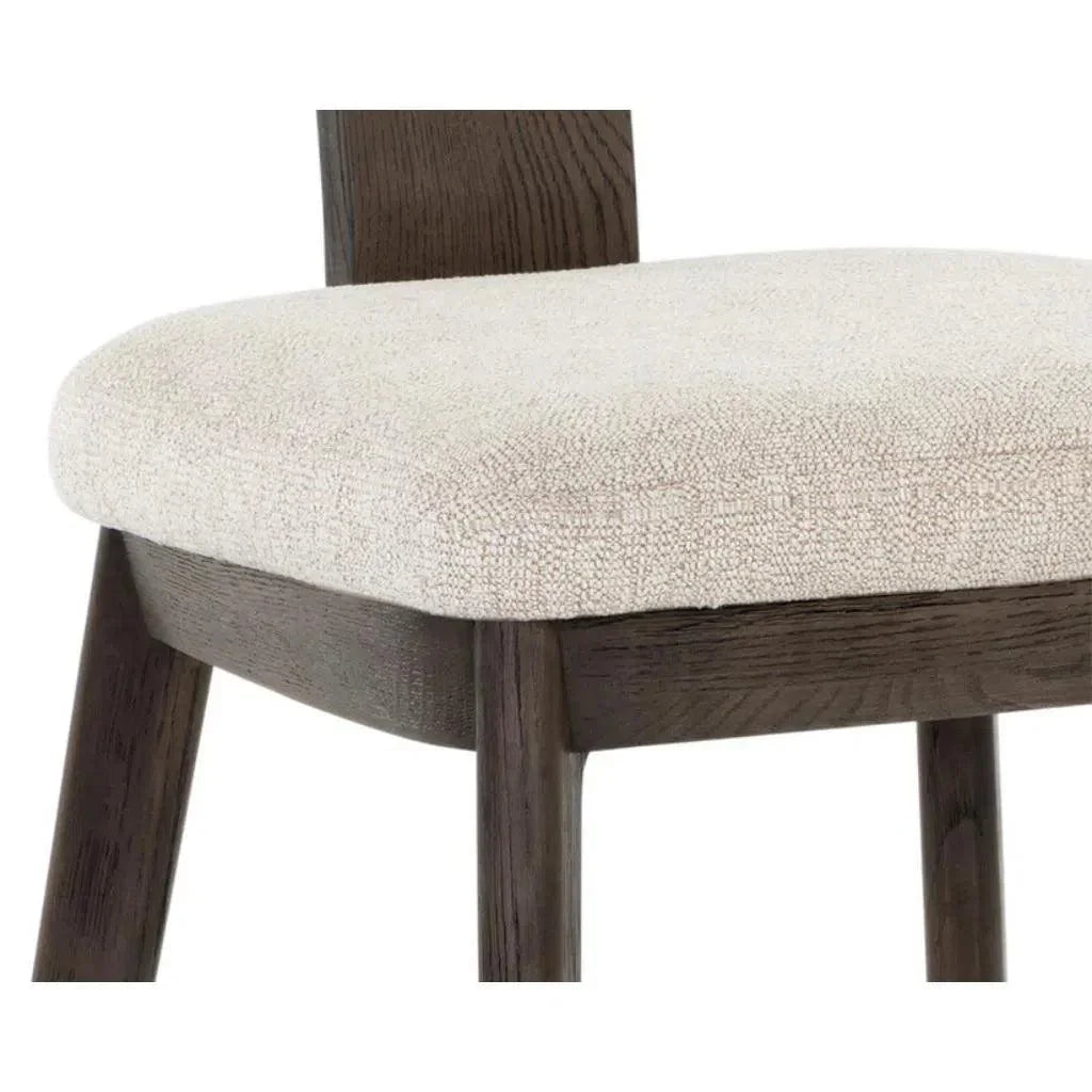 Rickett Fabric Armless Dining Chair 2PC - LOOMLAN - SUNPAN - Dining Chairs