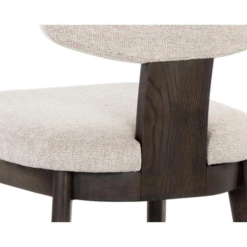 Rickett Fabric Armless Dining Chair 2PC - LOOMLAN - SUNPAN - Dining Chairs