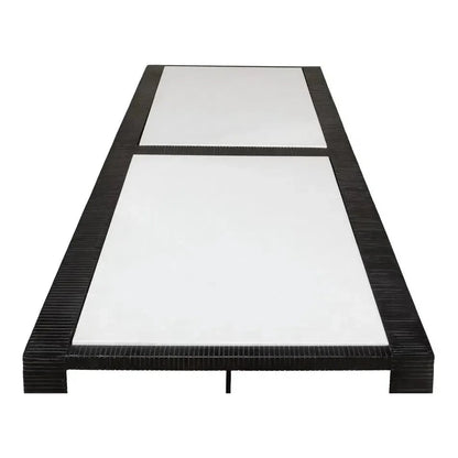 Ridged Iron Rectangular Coffee Table - LOOMLAN - Sarreid - Coffee Tables