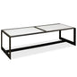 Ridged Iron Rectangular Coffee Table - LOOMLAN - Sarreid - Coffee Tables