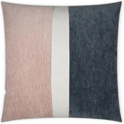 Ridges Band Color Block Band Navy Large Throw Pillow - LOOMLAN - D.V. Kap - Throw Pillows