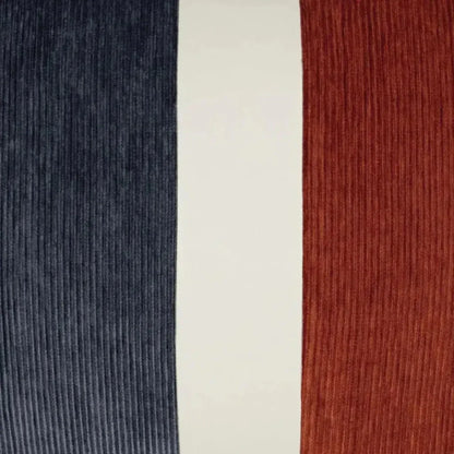 Ridges Band Color Block Slate Red Large Throw Pillow - LOOMLAN - D.V. Kap - Throw Pillows