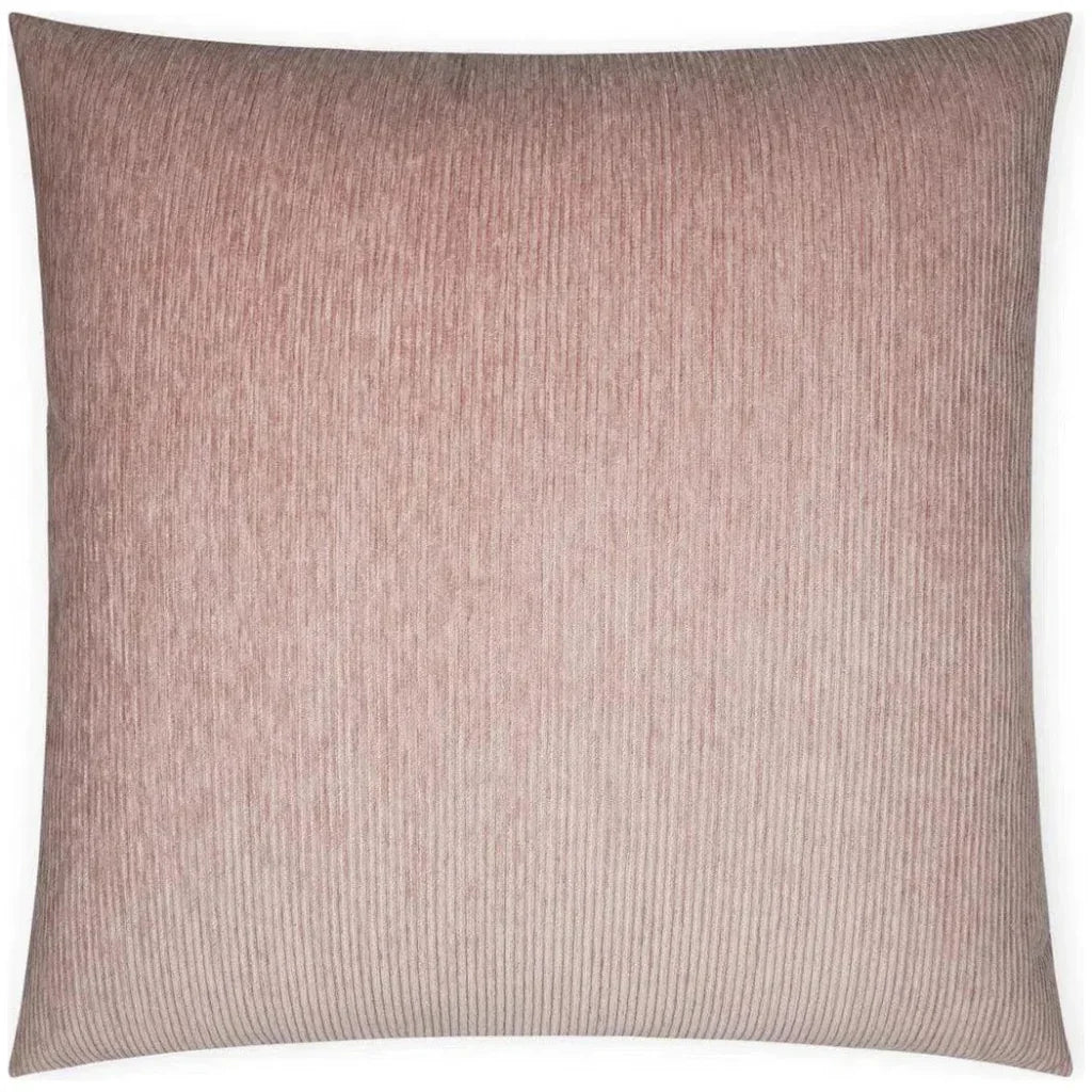 Ridges Blush Stripes Textured Blush Large Throw Pillow - LOOMLAN - D.V. Kap - Throw Pillows