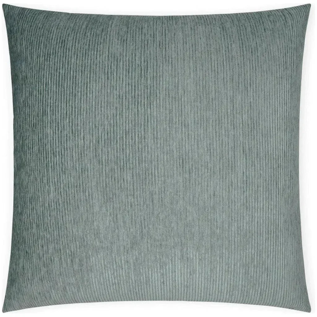Ridges Haze Stripes Textured Mist Large Throw Pillow - LOOMLAN - D.V. Kap - Throw Pillows