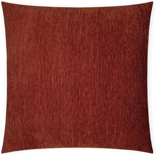 Ridges Paprika Stripes Textured Red Large Throw Pillow - LOOMLAN - D.V. Kap - Throw Pillows