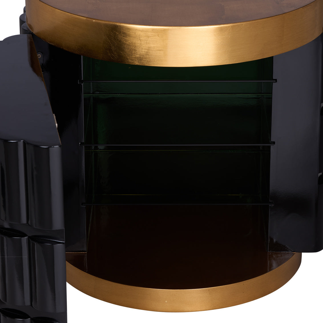 Ridgeworth Wood Black Side Table