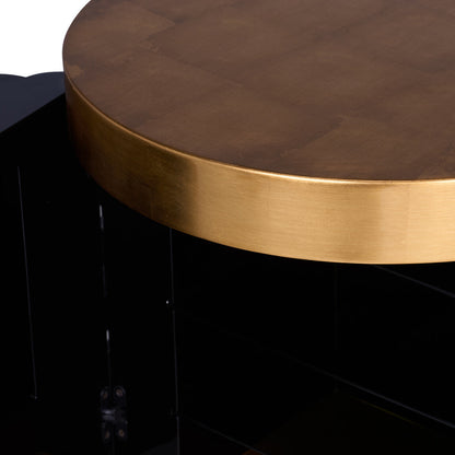 Ridgeworth Wood Black Side Table