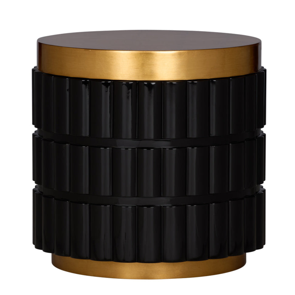 Ridgeworth Wood Black Side Table