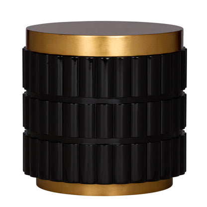 Ridgeworth Wood Black Side Table