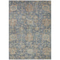 Riga Blue Washable Indoor-Outdoor Rug-Outdoor Rugs-LOOMLAN Rugs-2'6" x 3'10"-LOOMLAN